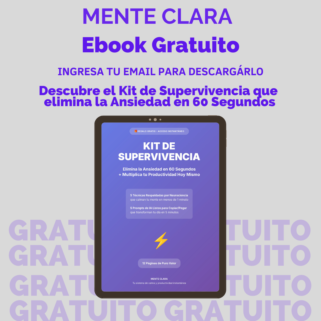 🧠 MENTE CLARA - Kit de Supervivencia (PDF Gratuito)
