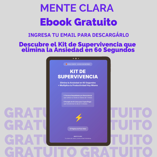 🧠 MENTE CLARA - Kit de Supervivencia (PDF Gratuito)
